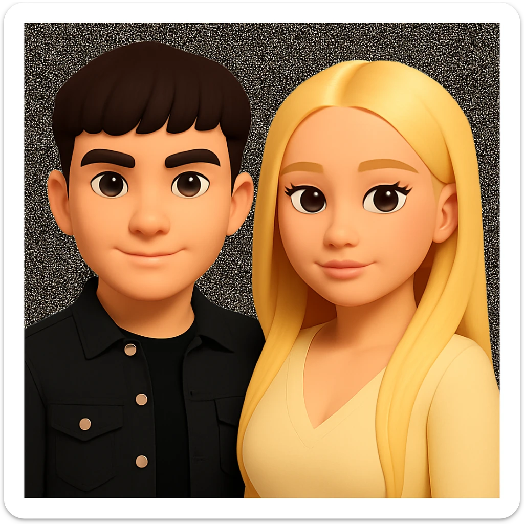 Slightly increase the volume of the upper body of the girl and slightly rotate her to face forward. Preserve the style of the original image. sticker