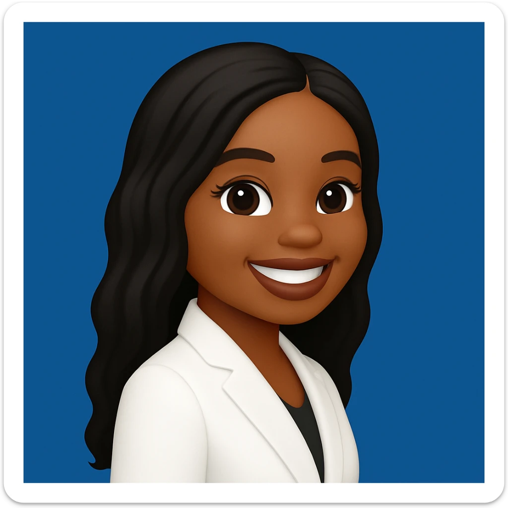 turn the second man in emoji style of the 1st image, match the facial features and match dressing style of the 2nd image, she is wearing white suit side pose sticker