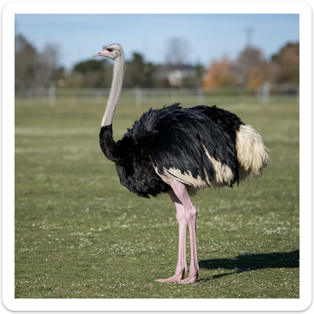 Ostrich sticker