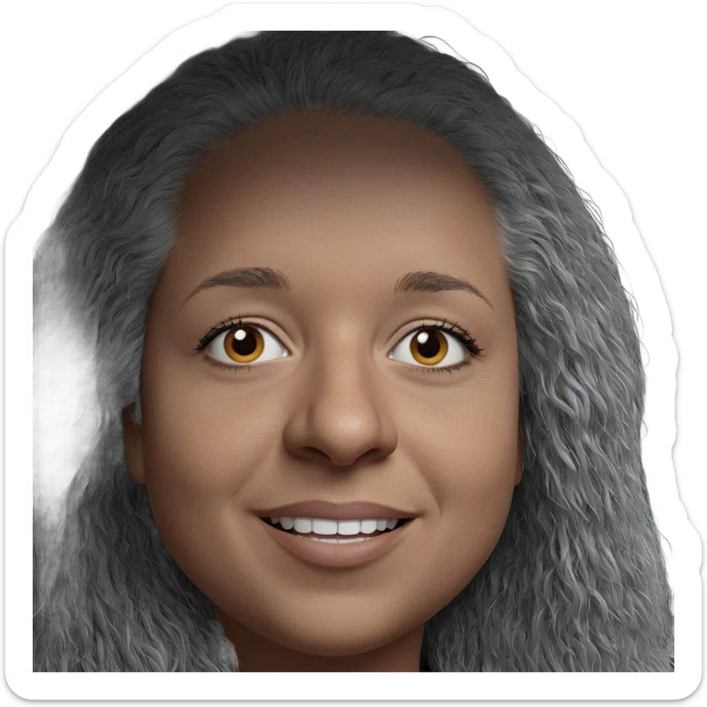 smiling portrait of solo viewer sticker