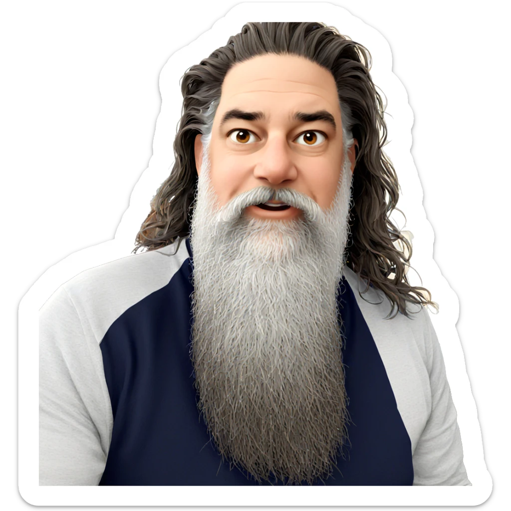 indoor portrait of a man sticker