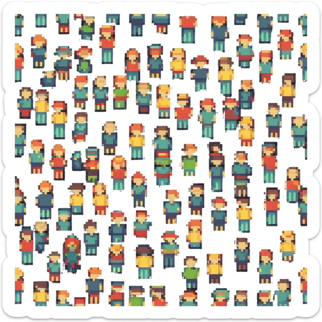 The Goonies group of kids, adventure movie characters sticker