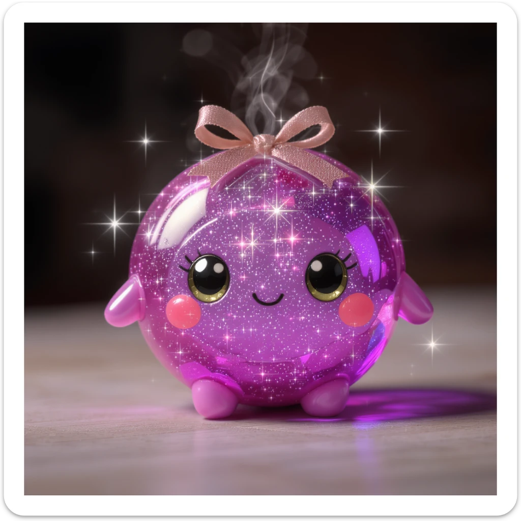 cute and shiny object with sparkles sticker