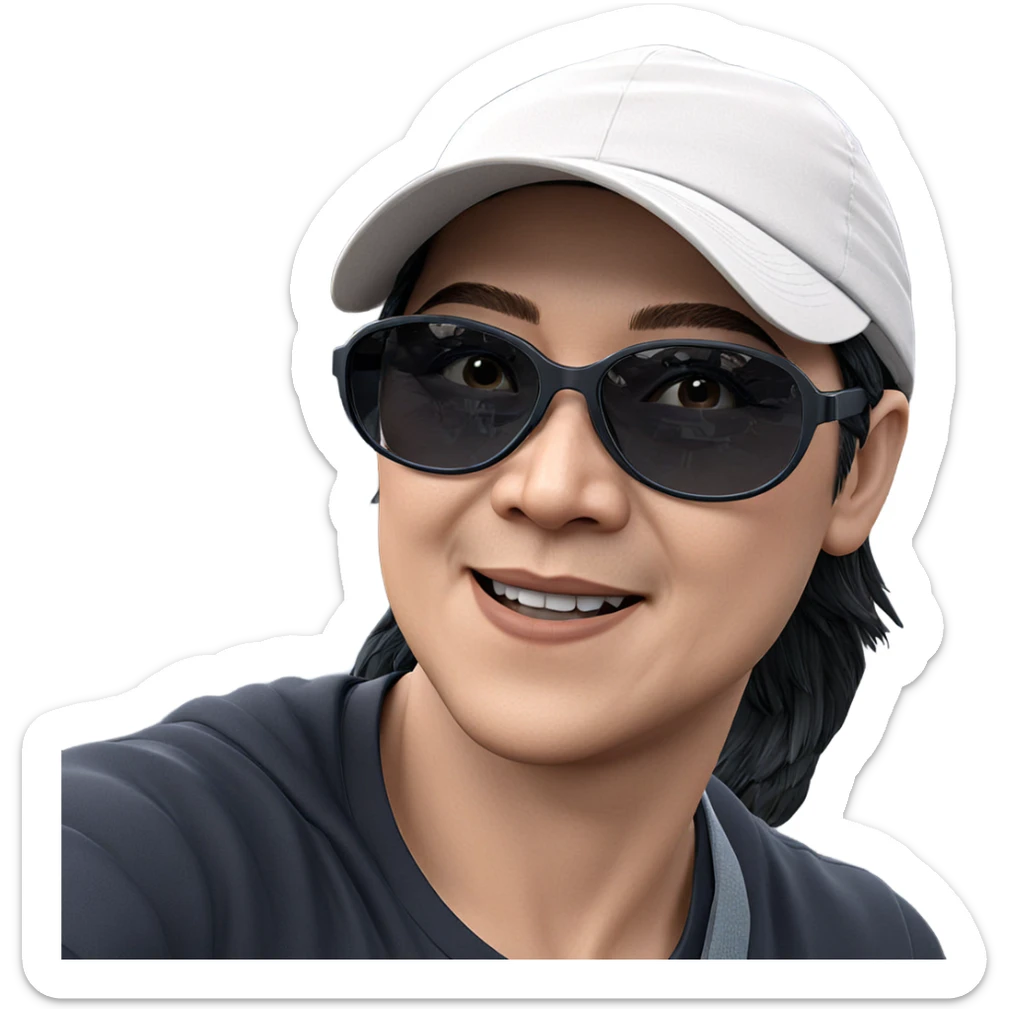 styled boy in outdoor fashion sticker