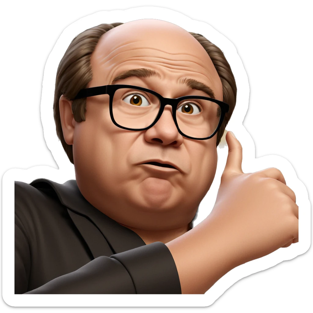 boy in glasses portrait sticker