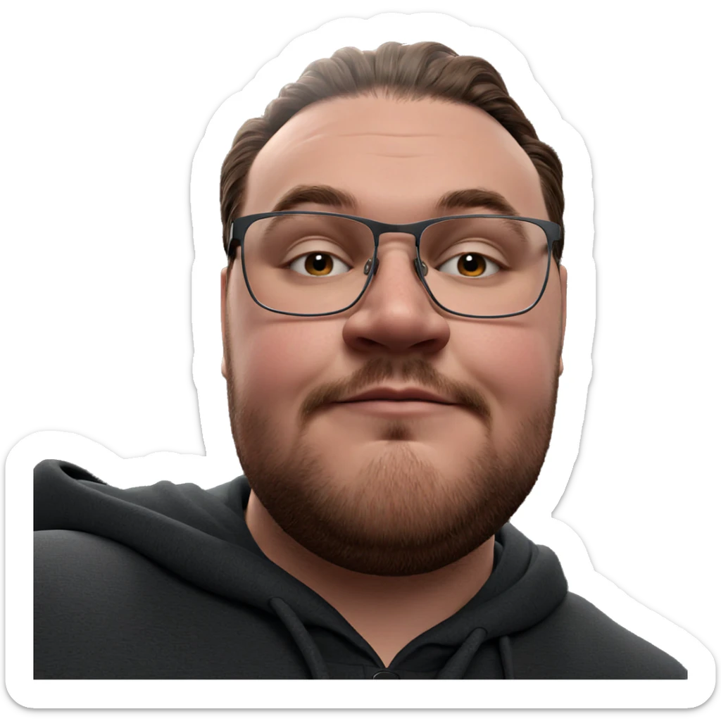 realistic portrait of a man sticker