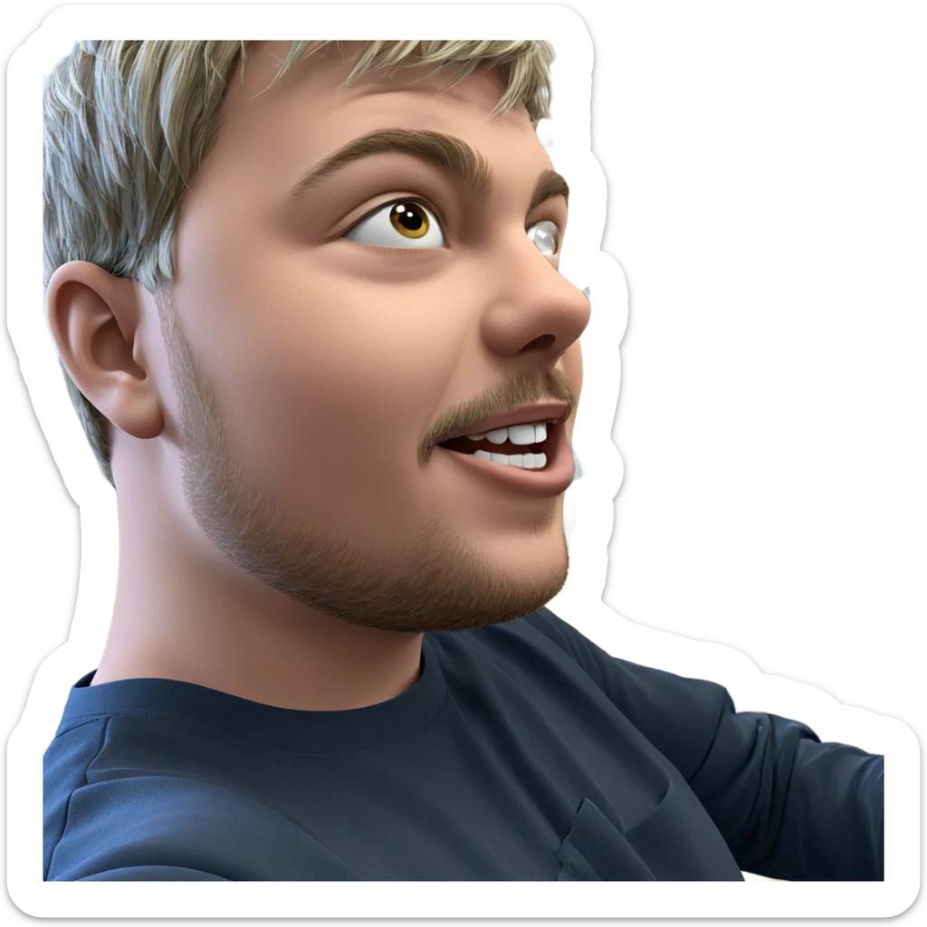 boys having fun indoors sticker