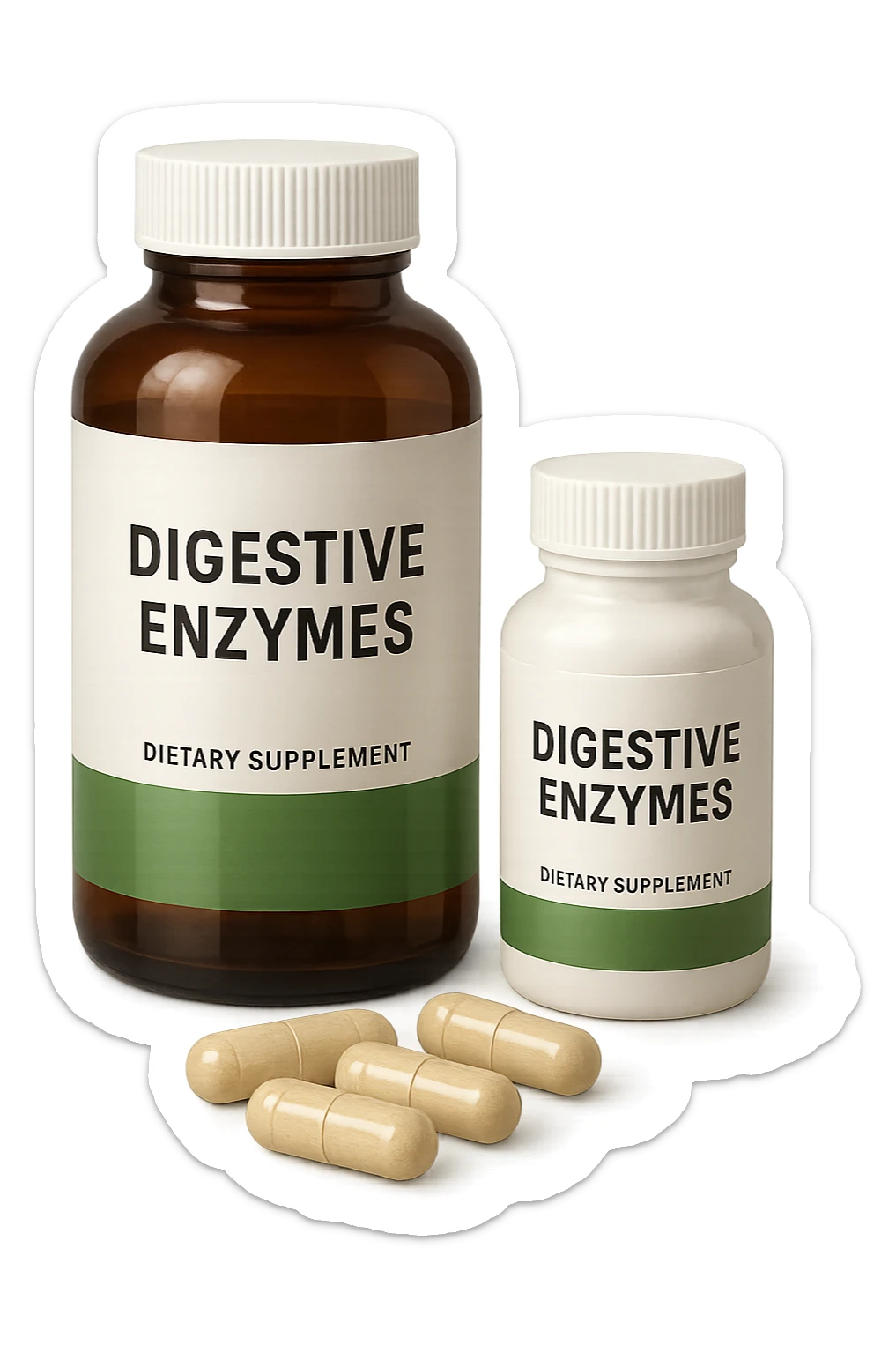 enzimi digestivi integratori sticker