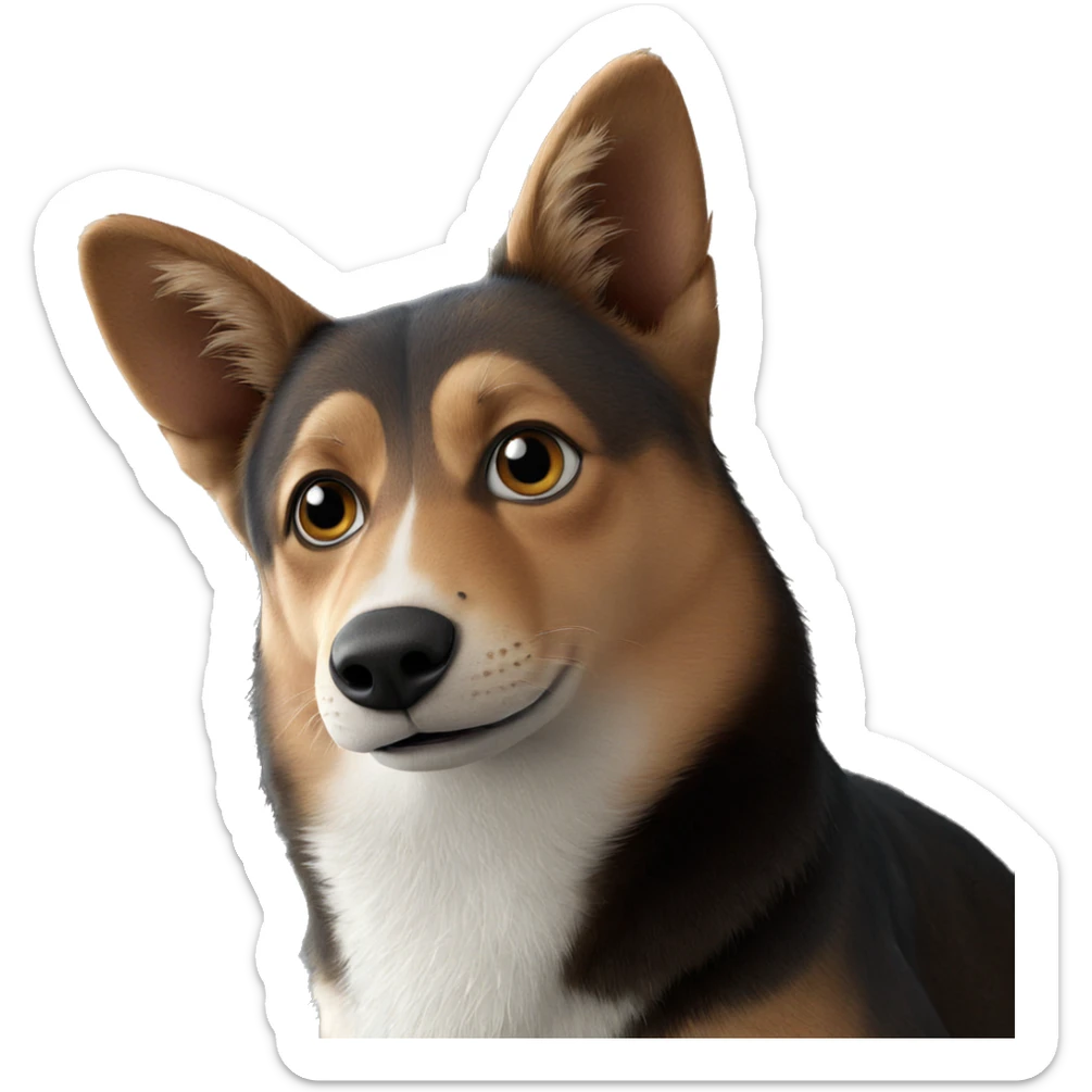 realistic animal by the window sticker