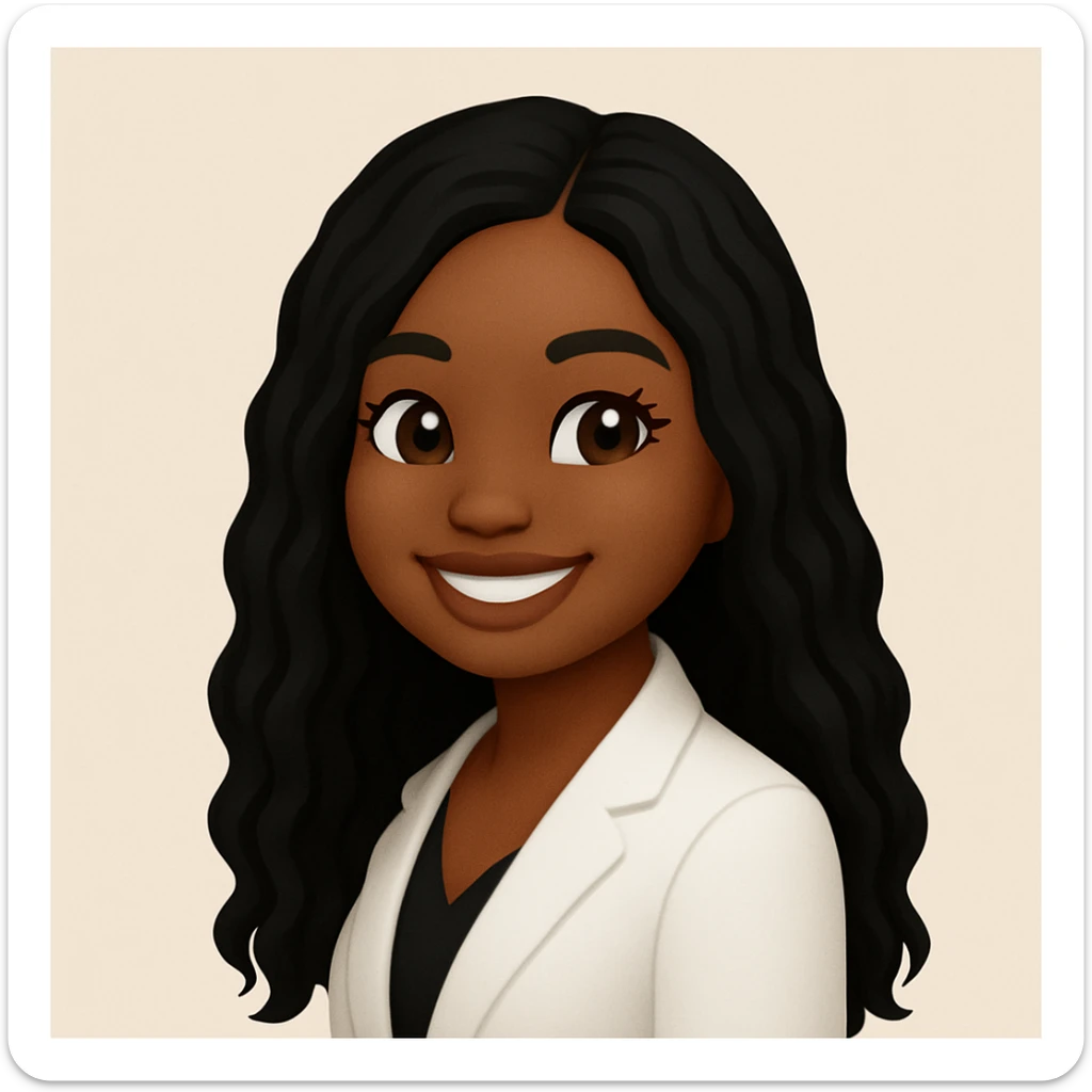 turn the second man in emoji style of the 1st image, match the facial features and match dressing style of the 2nd image, she is wearing white suit side pose sticker