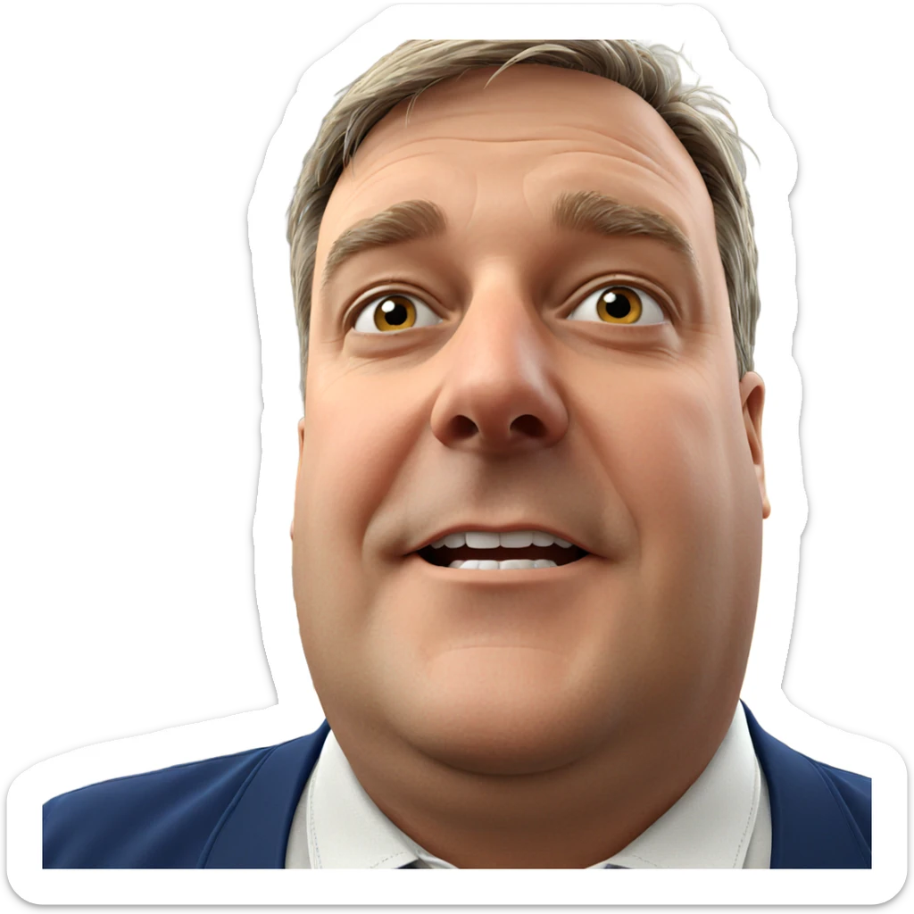 casual indoor portrait of male sticker