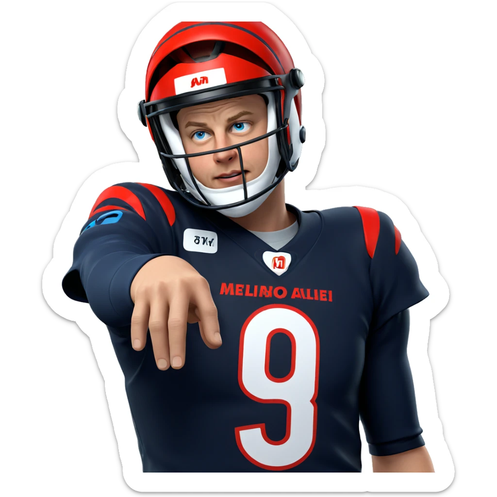 blue eyed boy in helmet sticker