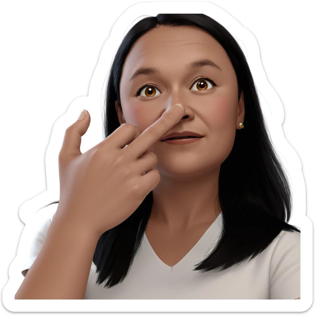 realistic portrait of girl sticker