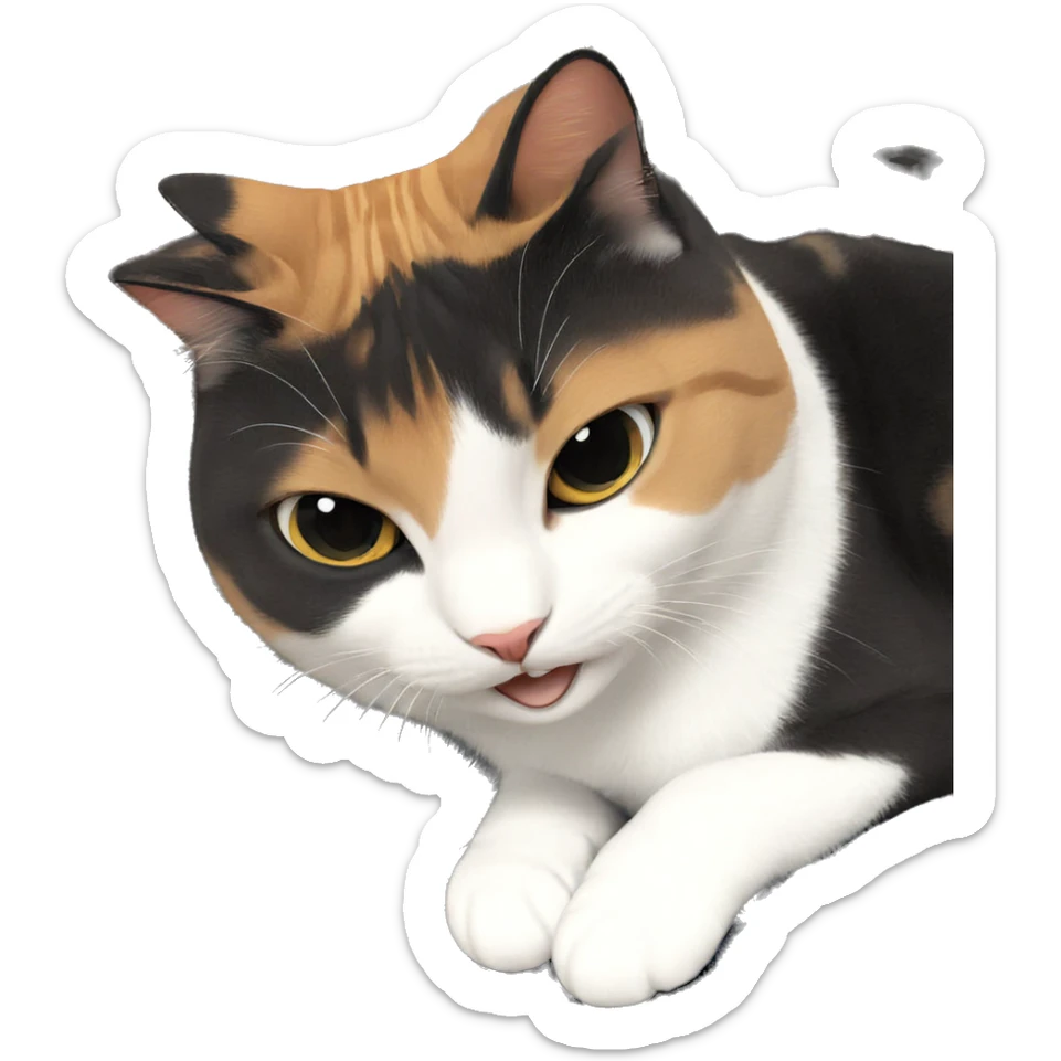 cat gazing at camera sticker