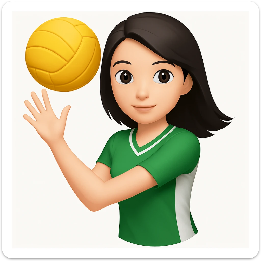 Change the color of the clothing to green, keeping the original style and details intact. sticker