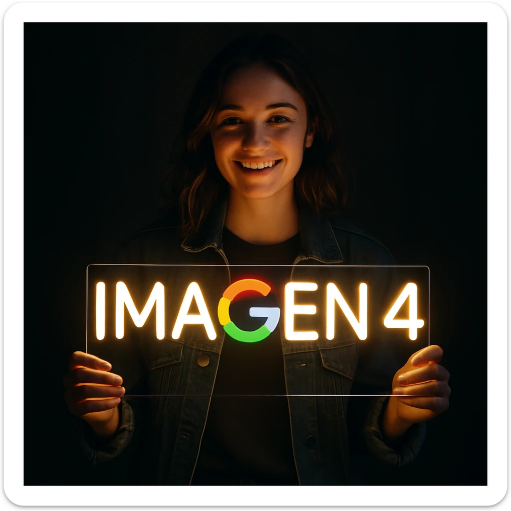 make a girl holding this sign, but sign in made of neon sticker