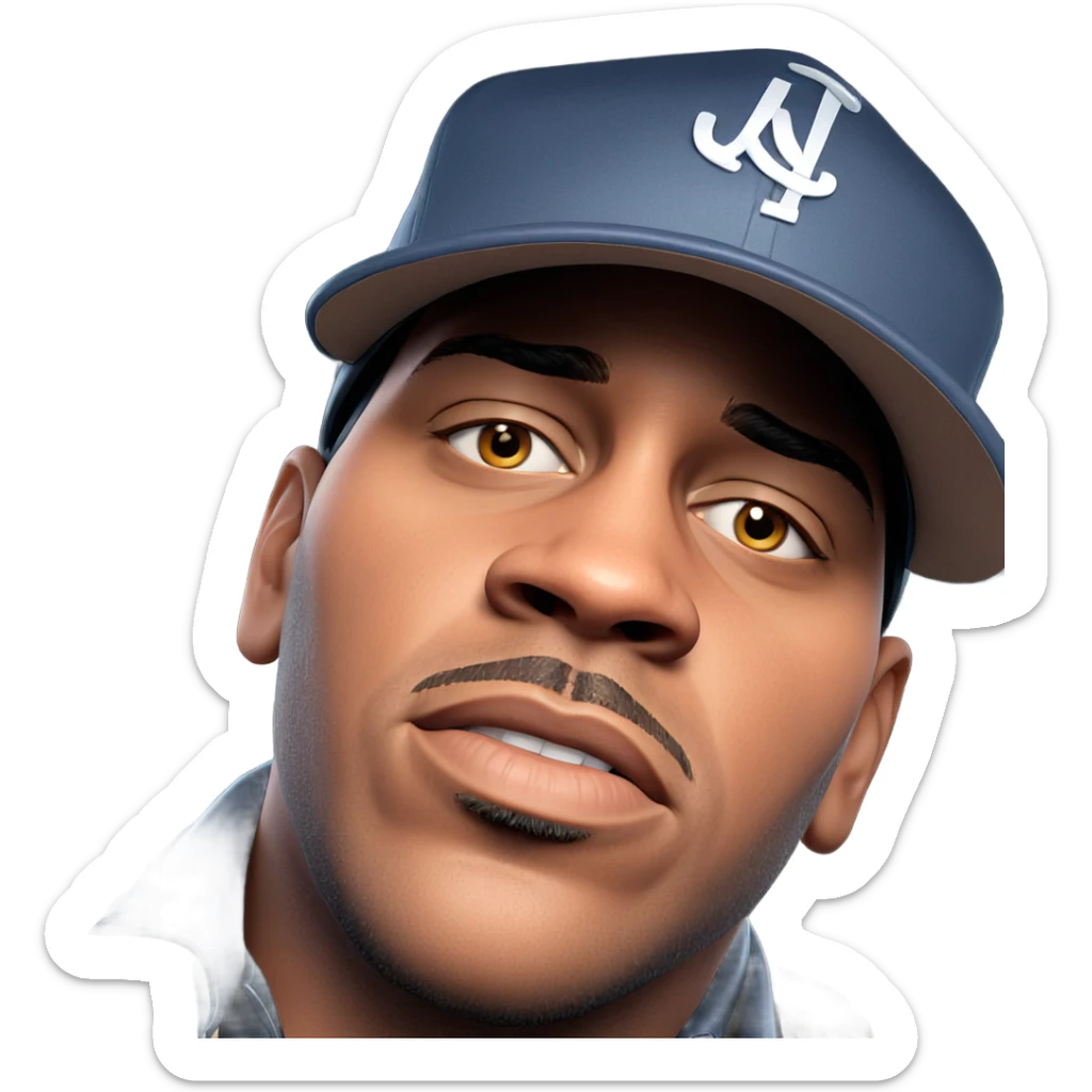 realistic portrait of a man sticker