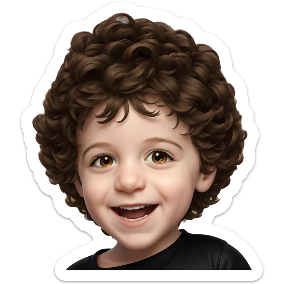 smiling girl portrait close up sticker