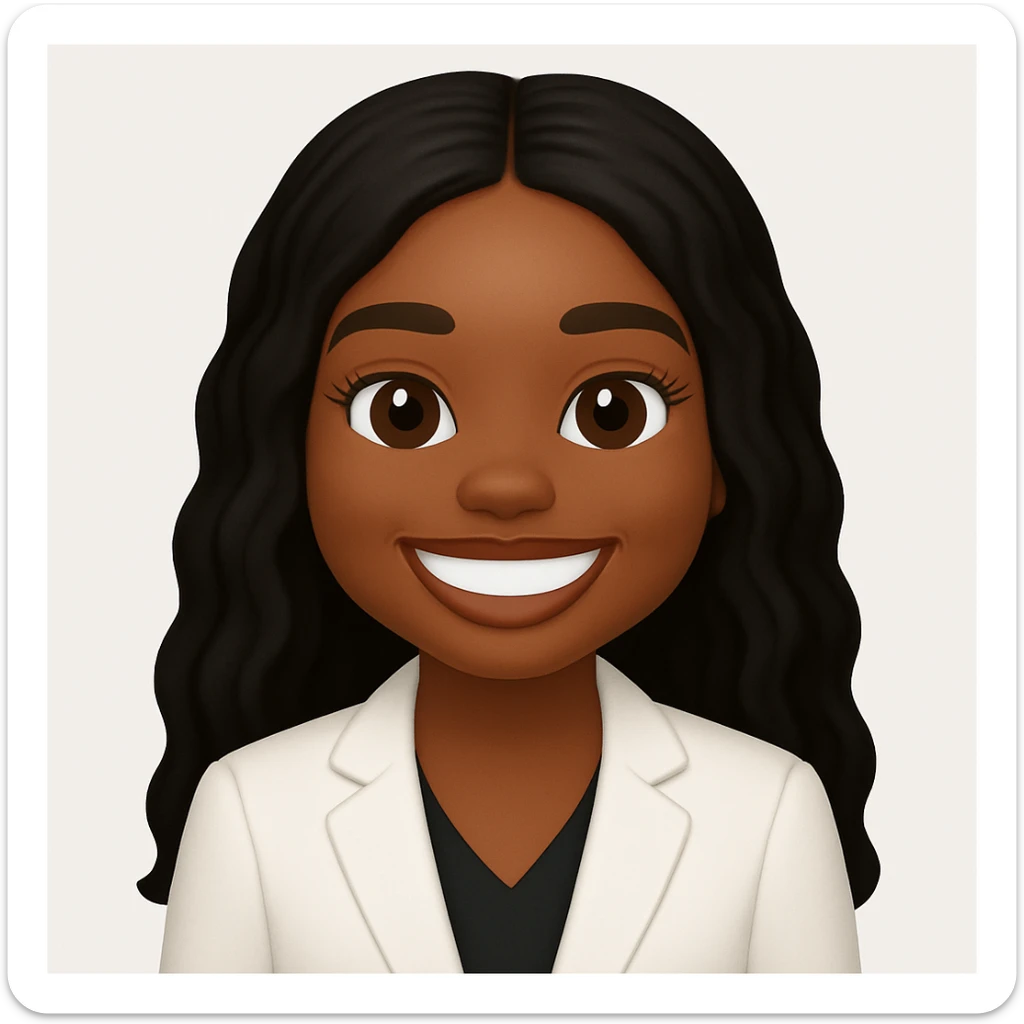 turn the second man in emoji style of the 1st image, match the facial features and match dressing style of the 2nd image, she is wearing white suit sticker