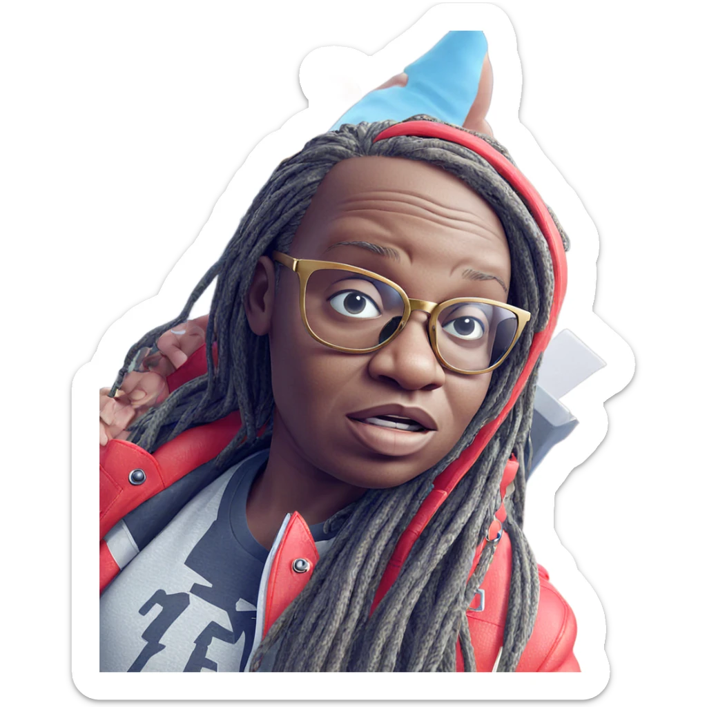 boy in sunglasses portrait sticker