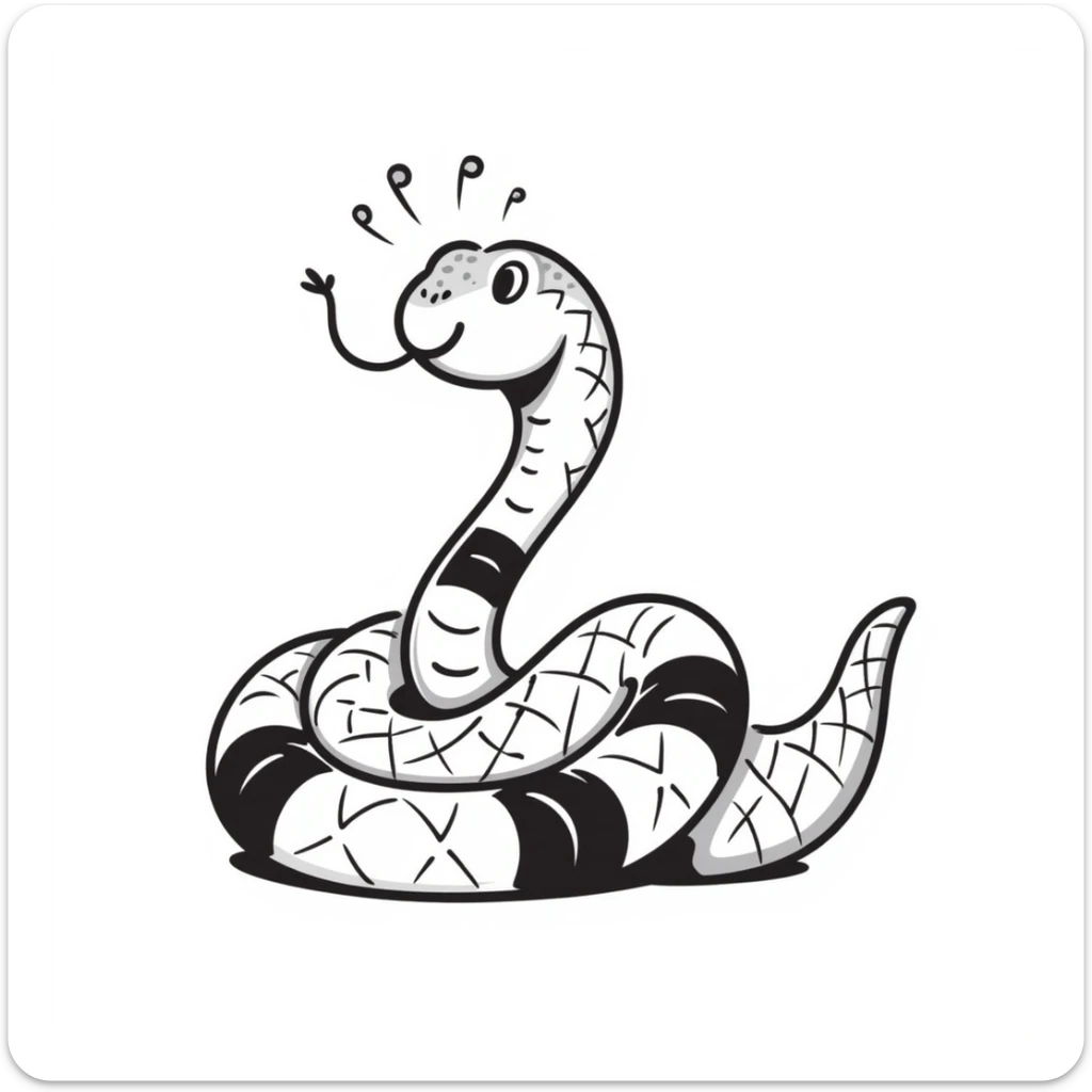 Snake sticker