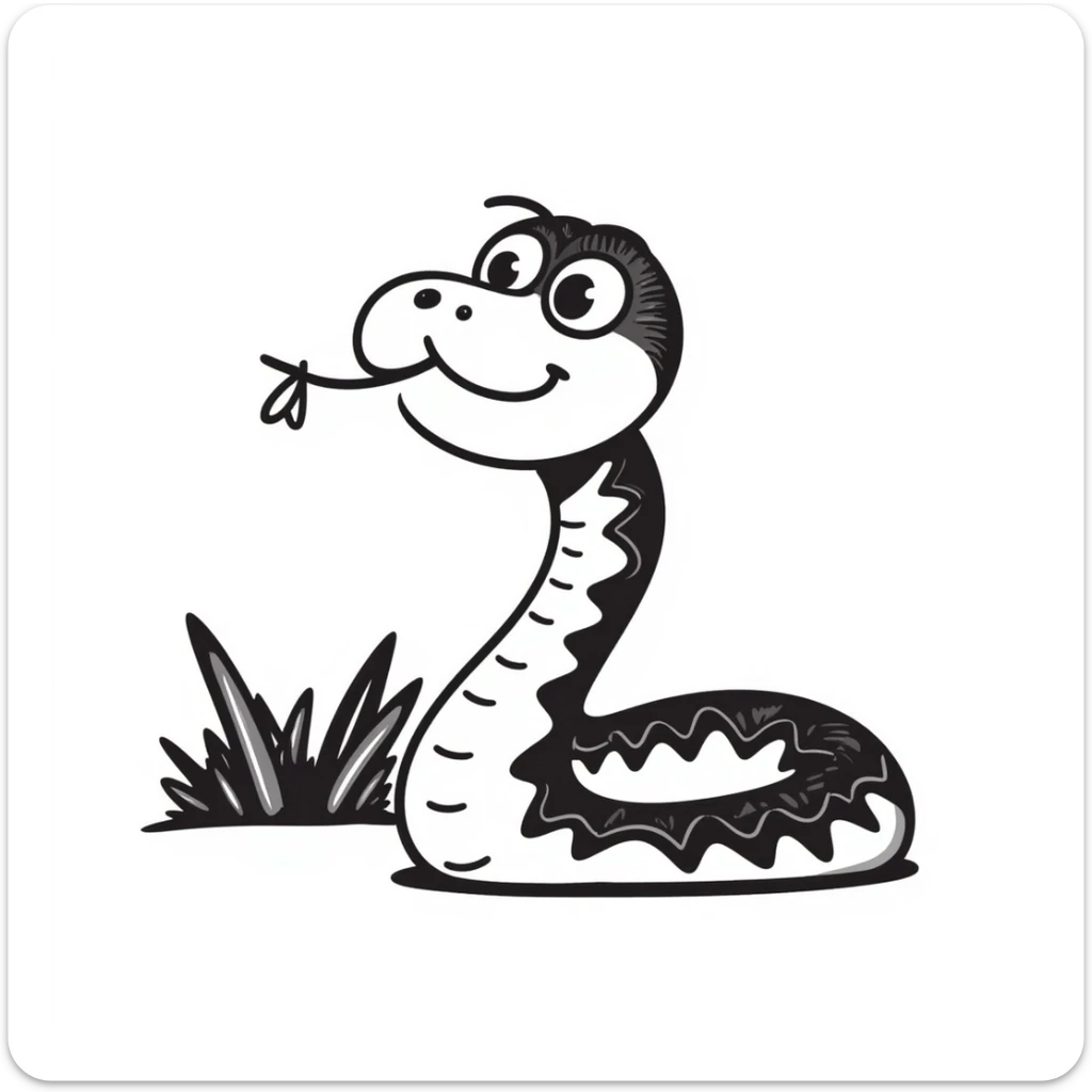Snake sticker