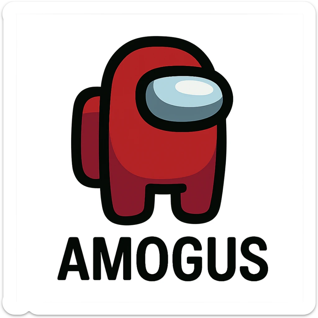 Amogus emoji sticker