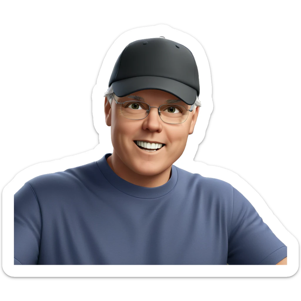 happy boy in hat meme sticker