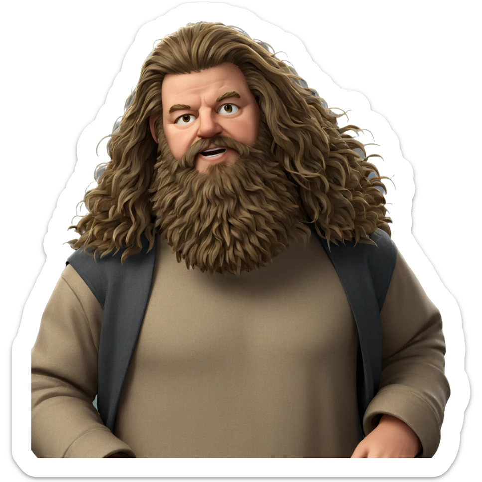 casual portrait of a man sticker