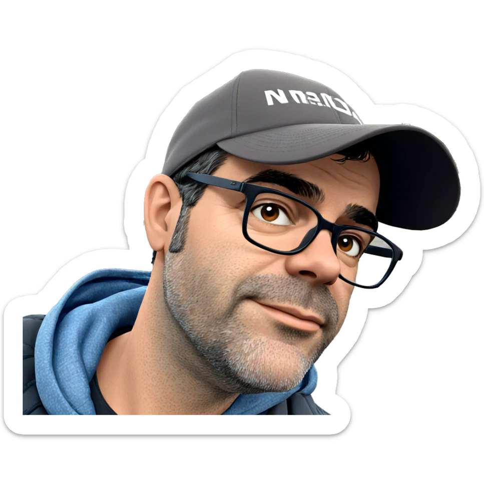 outdoor portrait of a man sticker