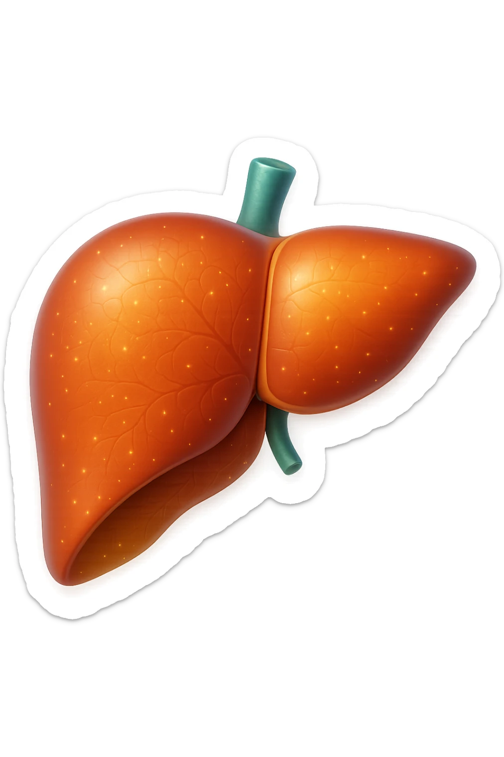 fegato depurato 3d sticker