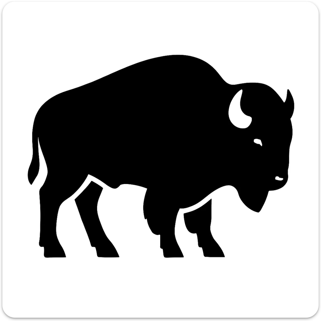 Bison sticker