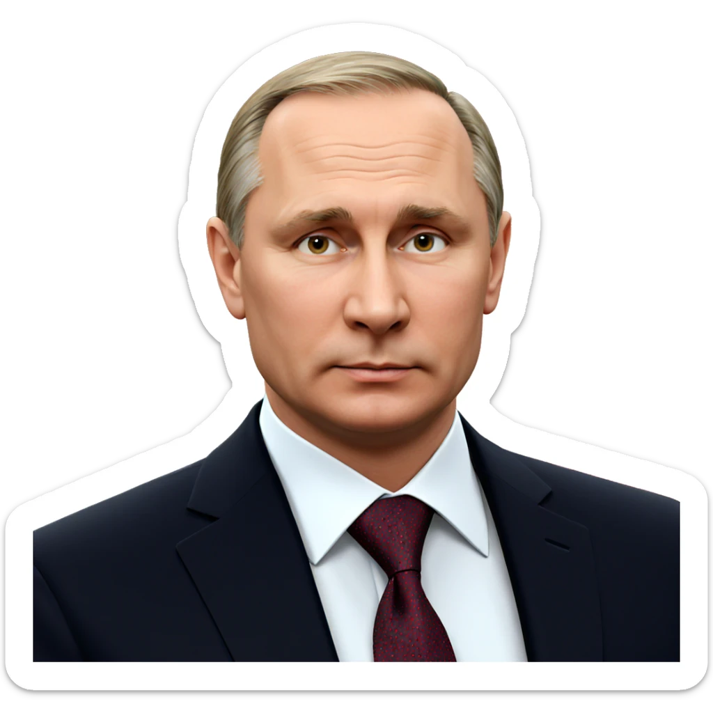 formal portrait of a man sticker
