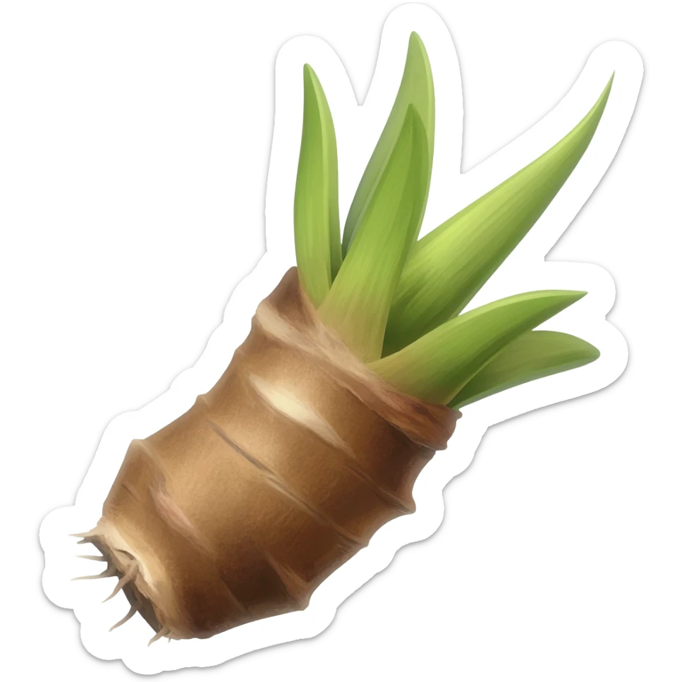 yucca root with skin sticker
