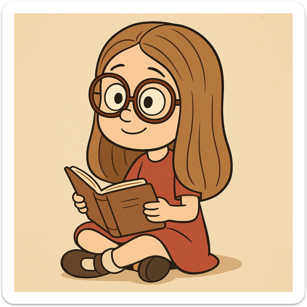 Little girl Gloria Steinem  sticker