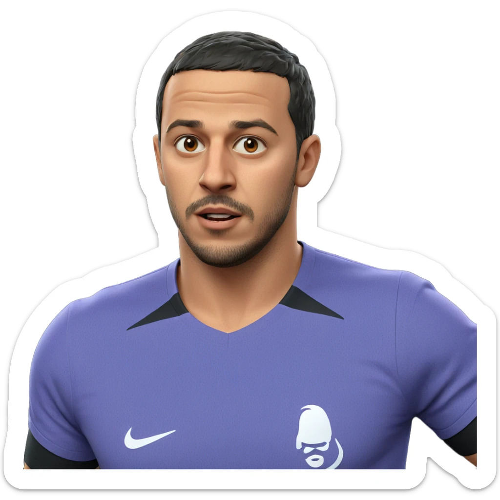 male with beard and shirt sticker