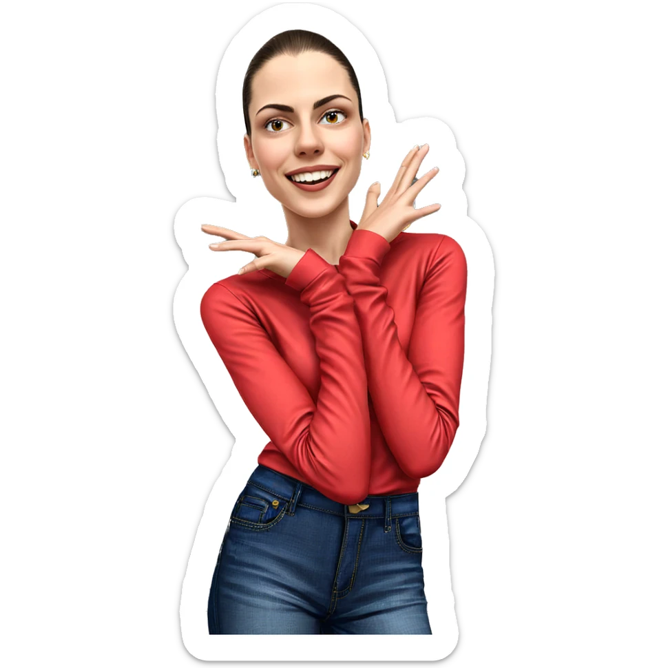 happy boy in stylish outfit sticker