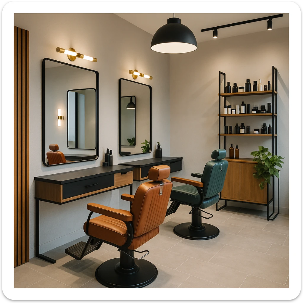 sartarosh xonani zamonaviy roq bulsin sticker