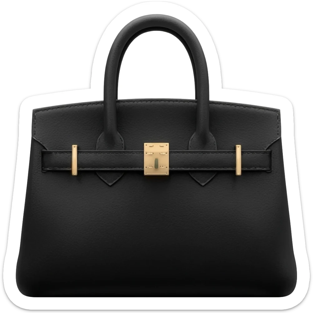 matte black birkin bag sticker