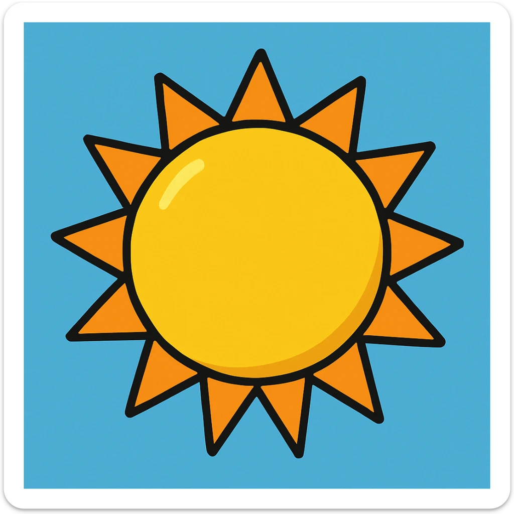 sun sticker