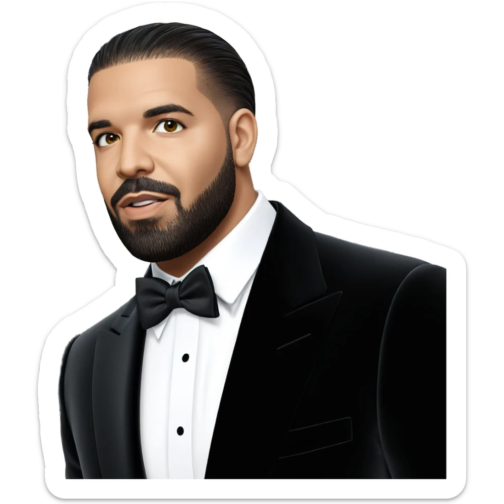 formal attire with bowtie sticker