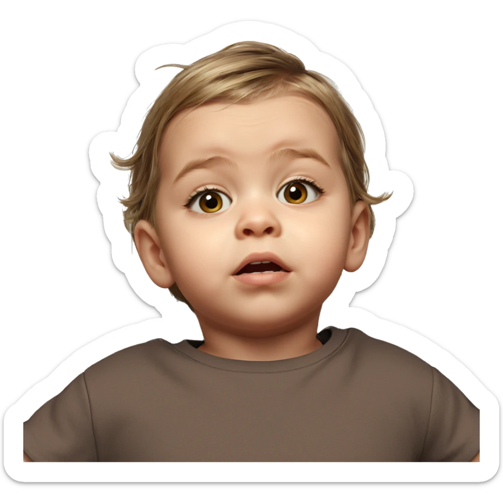 realistic portrait of girl sticker