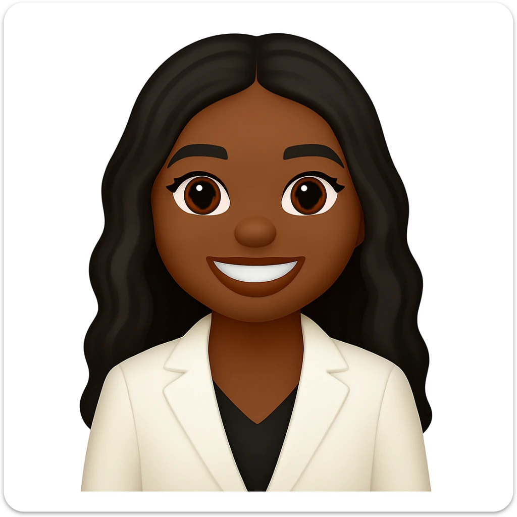 turn the second man in emoji style of the 1st image, match the facial features and match dressing style of the 2nd image, she is wearing white suit sticker