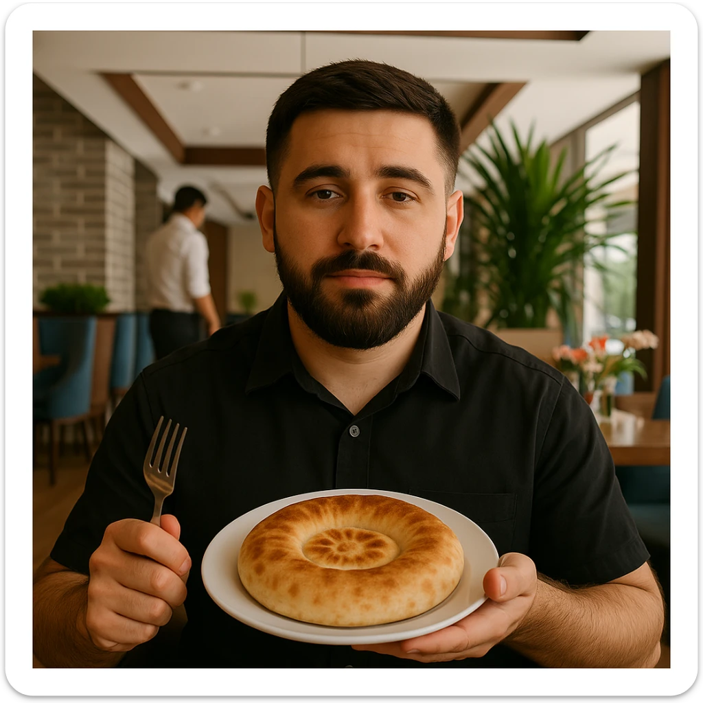 birinchidagi odamni yuziga 2 rasmdagi odamga uxshatib chizib bergin xuddu shunday non yen utirganini sticker