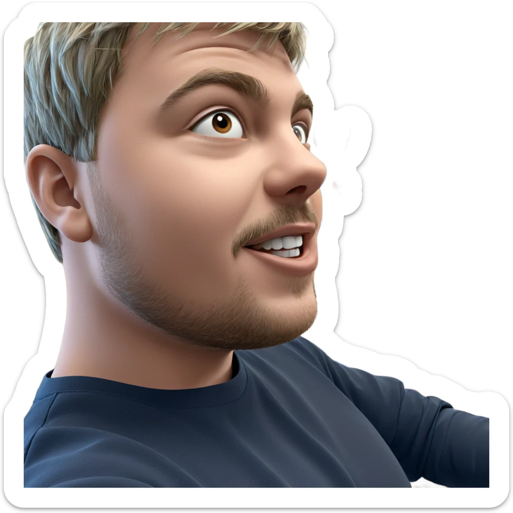 boys having fun indoors sticker