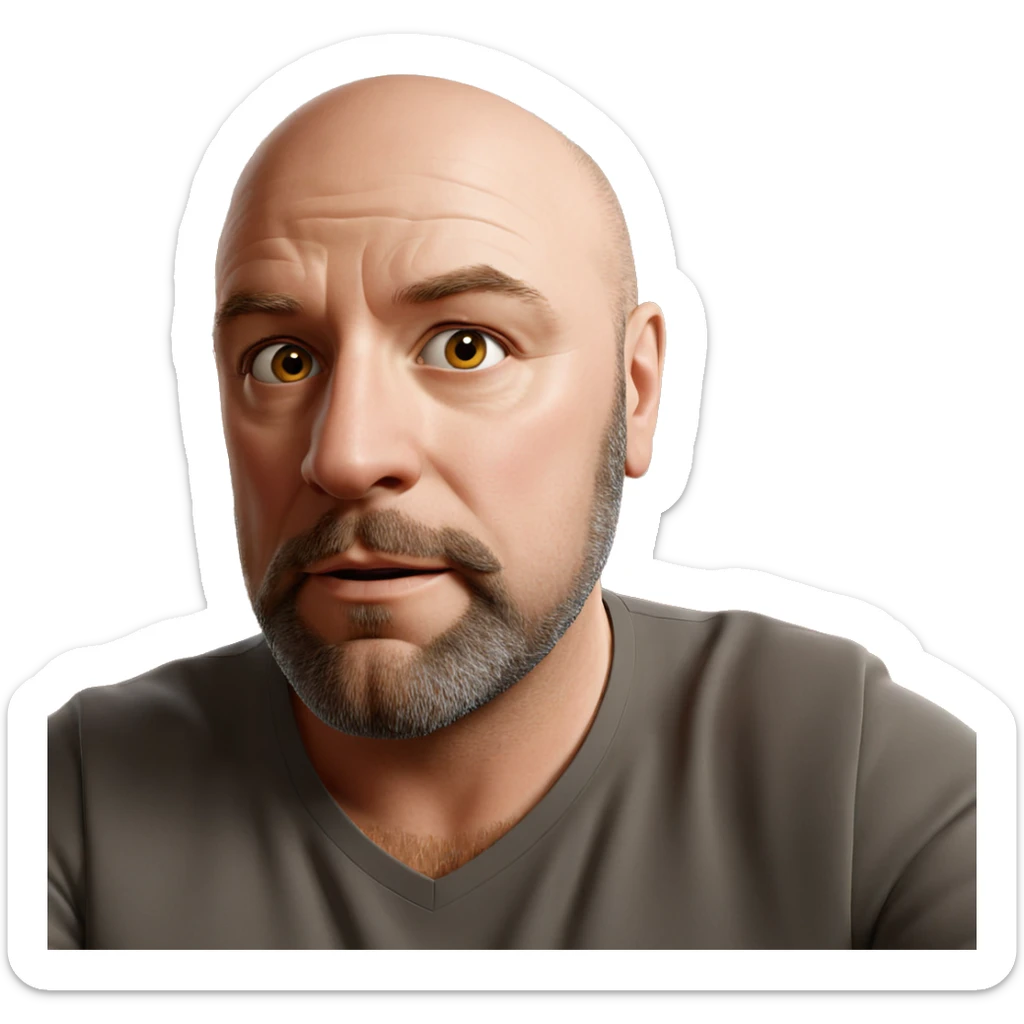 gazing gentleman with beard sticker