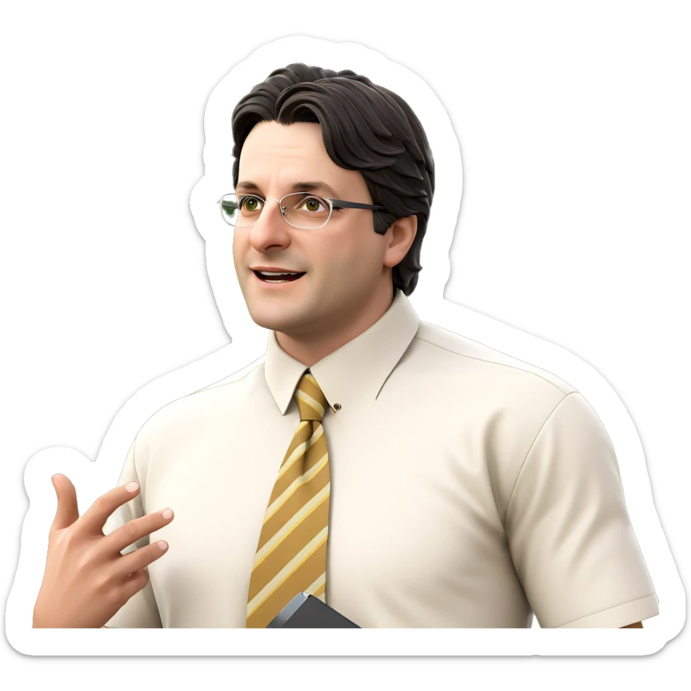 boy in collared shirt outdoors sticker