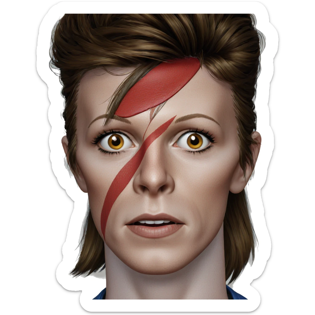 realistic portrait of woman sticker