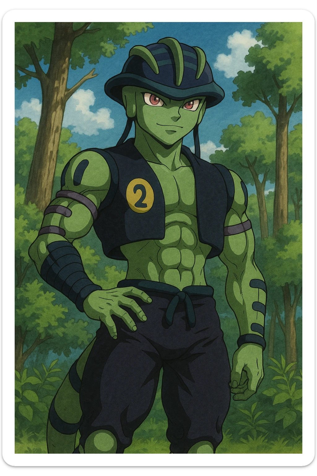 Meruem from Hunter x Hunter, detailed, anime style, full body, confident pose sticker