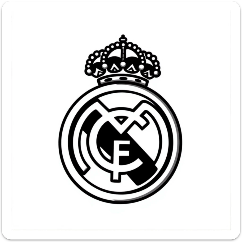 Real Madrid logo sticker